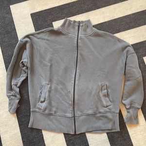 Aerie Oversized zip up sweatshirt